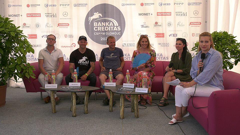 Press briefing před startem Banka CREDITAS CSI2*-W Olomouc 2023