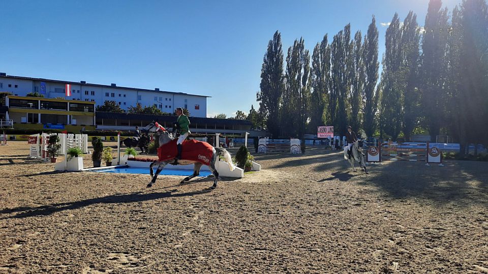 Alena Gasperl zářila v Linci. S Chacco Bellou byla třetí v Grand Prix