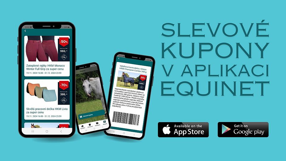 Využijte výrazných slev prostřednictvím kuponů v aplikaci EQUINET 12/2024